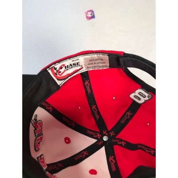 Chase Authentics Dale Earnhardt NASCAR Racing Hat Youth One Size Adjustable Red - Picture 7 of 7